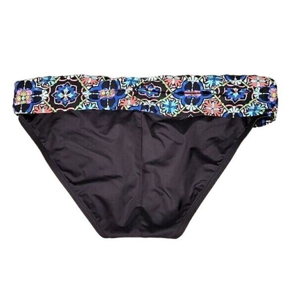 La Blanca Casa Azul Banded Hipster Bikini Bottom Sz 8 - Picture 2 of 9